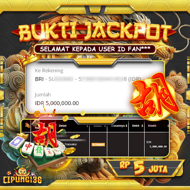 Bukti JP Cipung138 – Selamat Kepada Pemenang Jackpot
