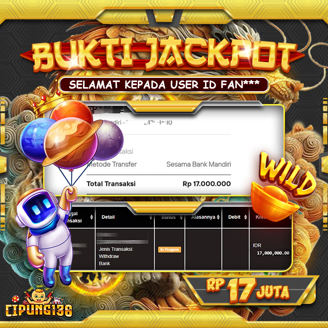 Bukti JP Cipung138 – Selamat Kepada Pemenang Jackpot
