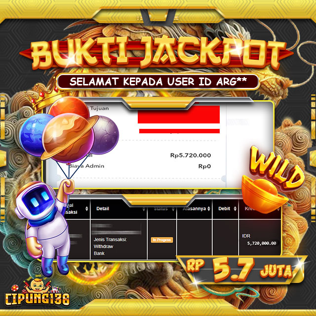 Bukti JP Cipung138 – Selamat Kepada Pemenang Jackpot