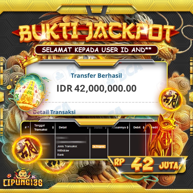 BUKTI JACKPOT DI SITUS CIPUNG138