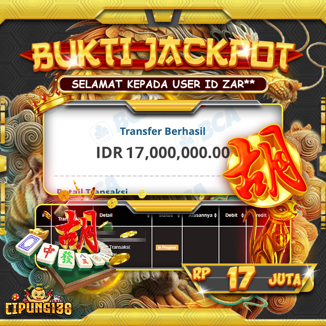 Bukti JP Cipung138 – Selamat Kepada Pemenang Jackpot