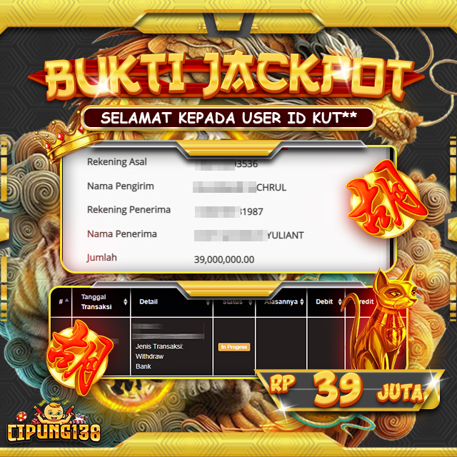 Bukti JP Cipung138 – Selamat Kepada Pemenang Jackpot