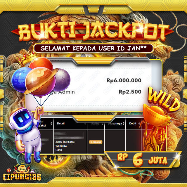 Bukti JP Cipung138 – Selamat Kepada Pemenang Jackpot